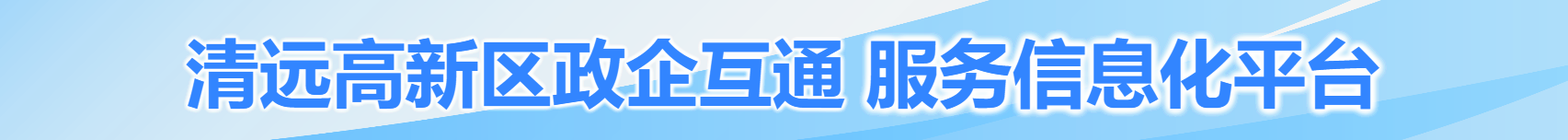 清遠高新區(qū)政企互通 服務(wù)信息化平臺